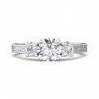 FlyerFit® Platinum Vintage Engagement Ring