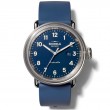 Detrola Daily Wear 43MM Watch With Midnight Blue Dial And Blue Silicone Strap