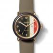 Detrola The Burnout 43MM Watch With Multicolor Dial And Khaki Silicone Strap