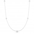 Roberto Coin 18Kt Gold Necklace With 7 Diamond Stations