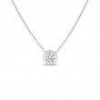 Roberto Coin 18K Bezel Set Diamond Solitaire Necklace