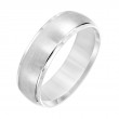 Low Dome Edge To Edge Carved Wedding Band