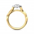 FlyerFit® 14K Yellow and 14K White Gold Split Shank Engagement Ring