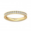 FlyerFit® 14K Yellow Gold Micropave Bead Set Wedding Band