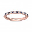 FlyerFit® 18K Pink Gold Stackers Wedding Band