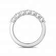 FlyerFit® Platinum Shared Prong Wedding Band