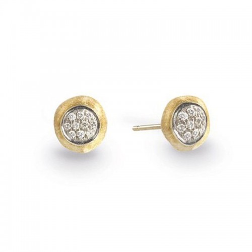 Jaipur Diamond Yellow PavÃ© Stud Earrings