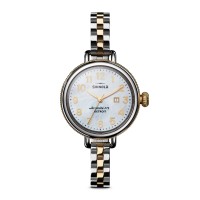Shinola Birdy 34MM White Mother Of Pearl