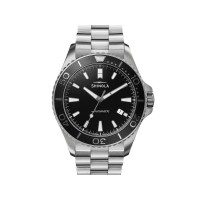 Lake Superior Monstor 43MM Watch With Black Dial And StainleSS Steel Bracelet
