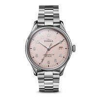 Vinton 38MM Watch With Light Pink Dial And StainleSS Steel Bracelet