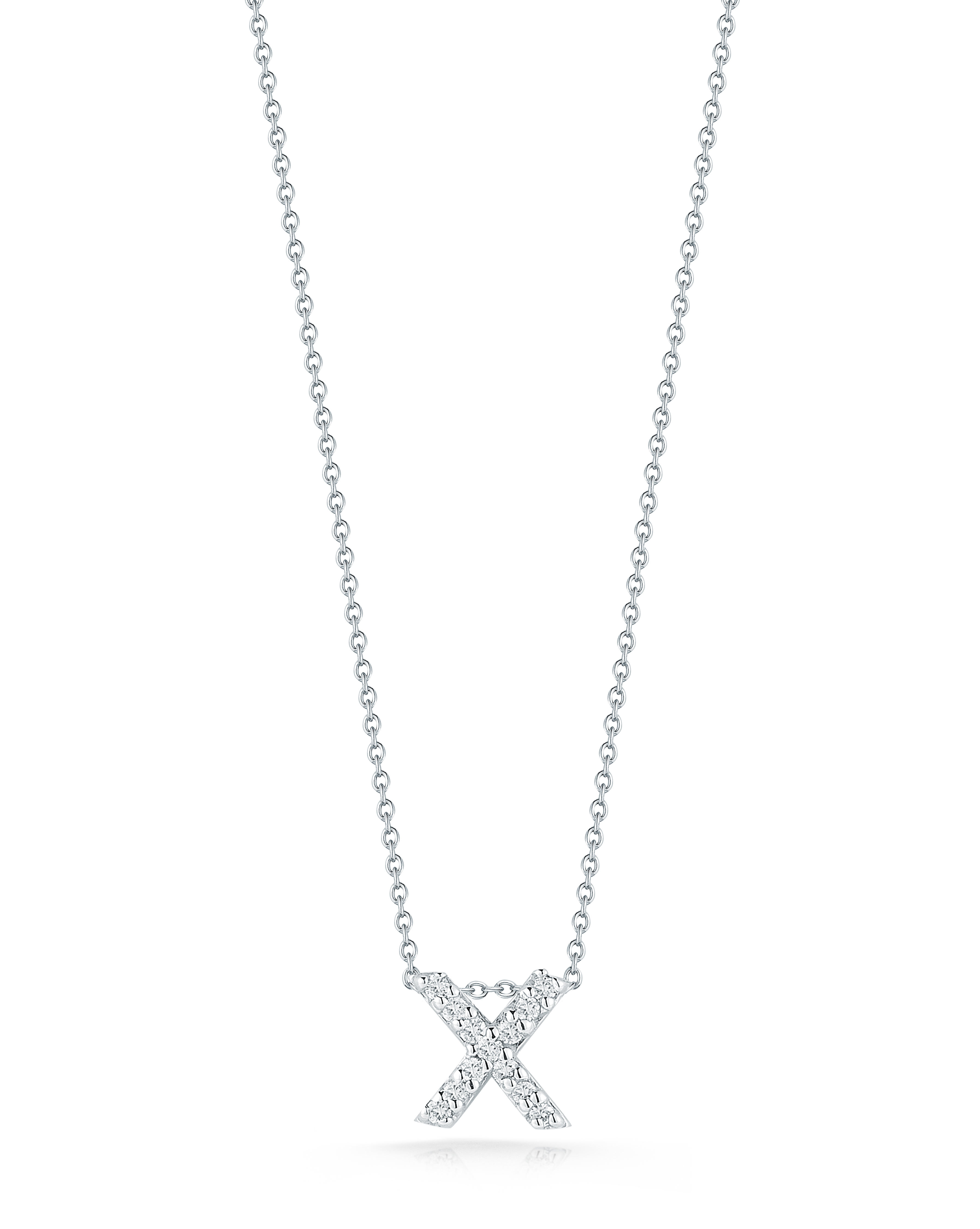 18k White Gold Tiny Treasures Diamond Love Letter 