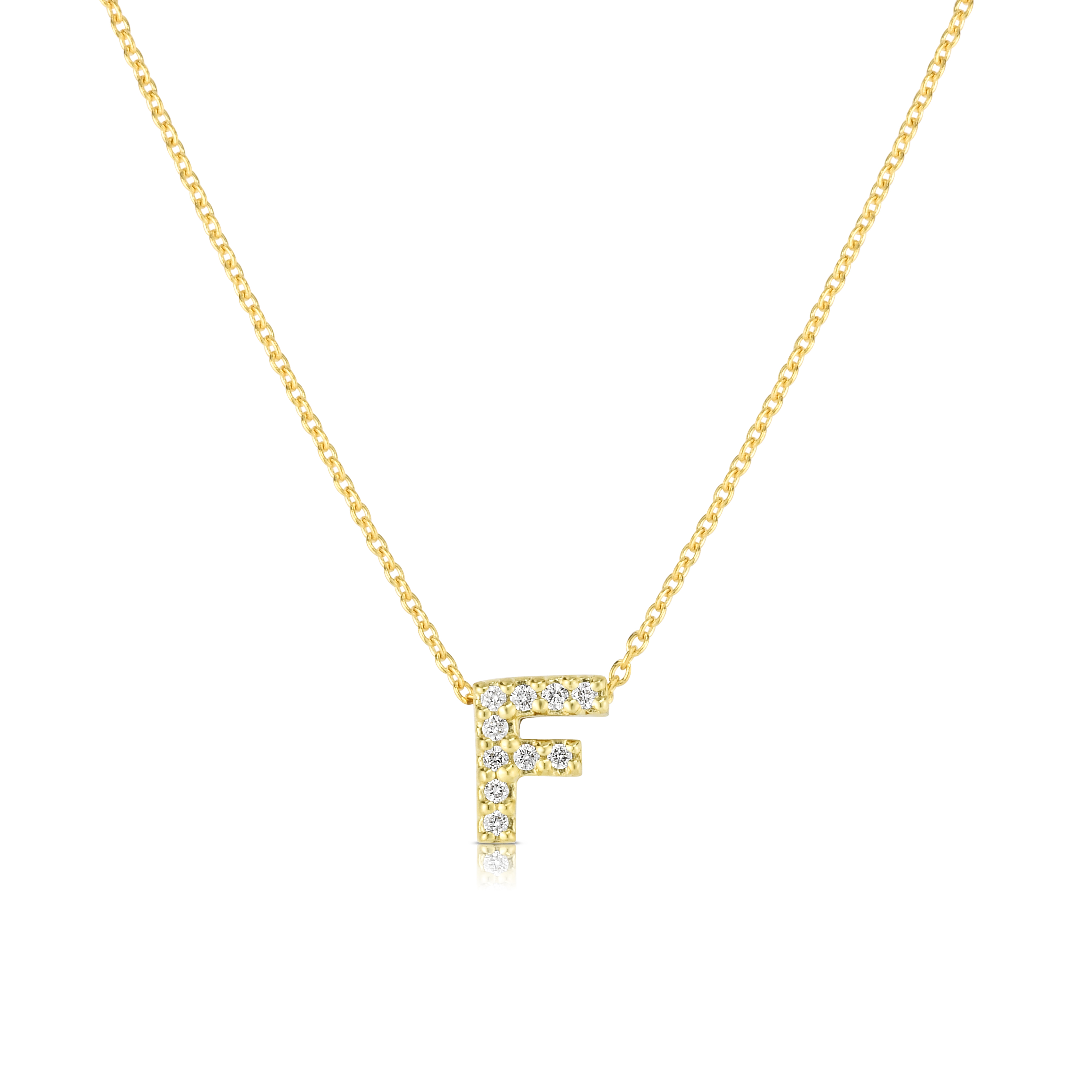 18k Yellow Gold Tiny Treasures Diamond Love Letter 