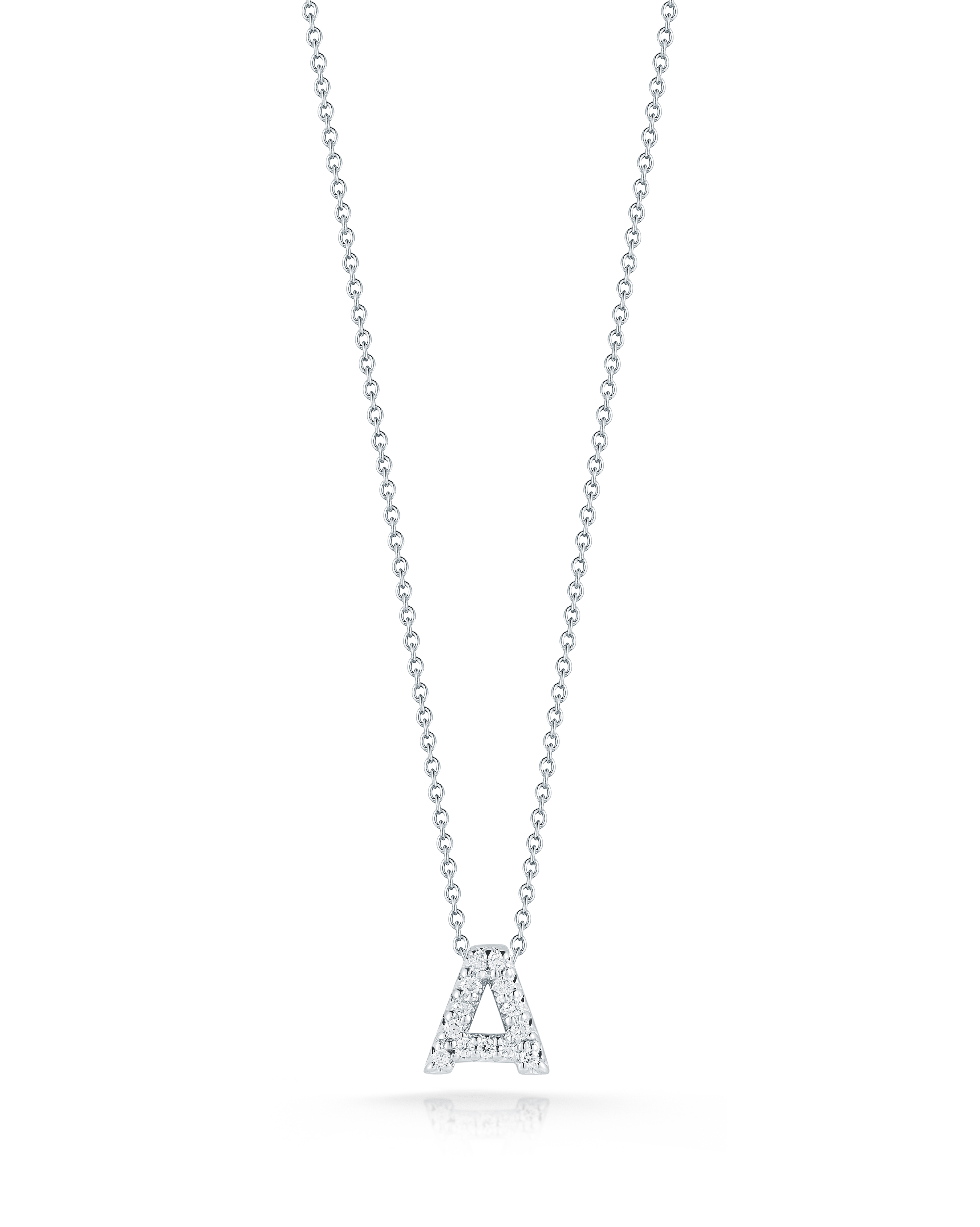 18k White Gold Tiny Treasures Diamond Love Letter 