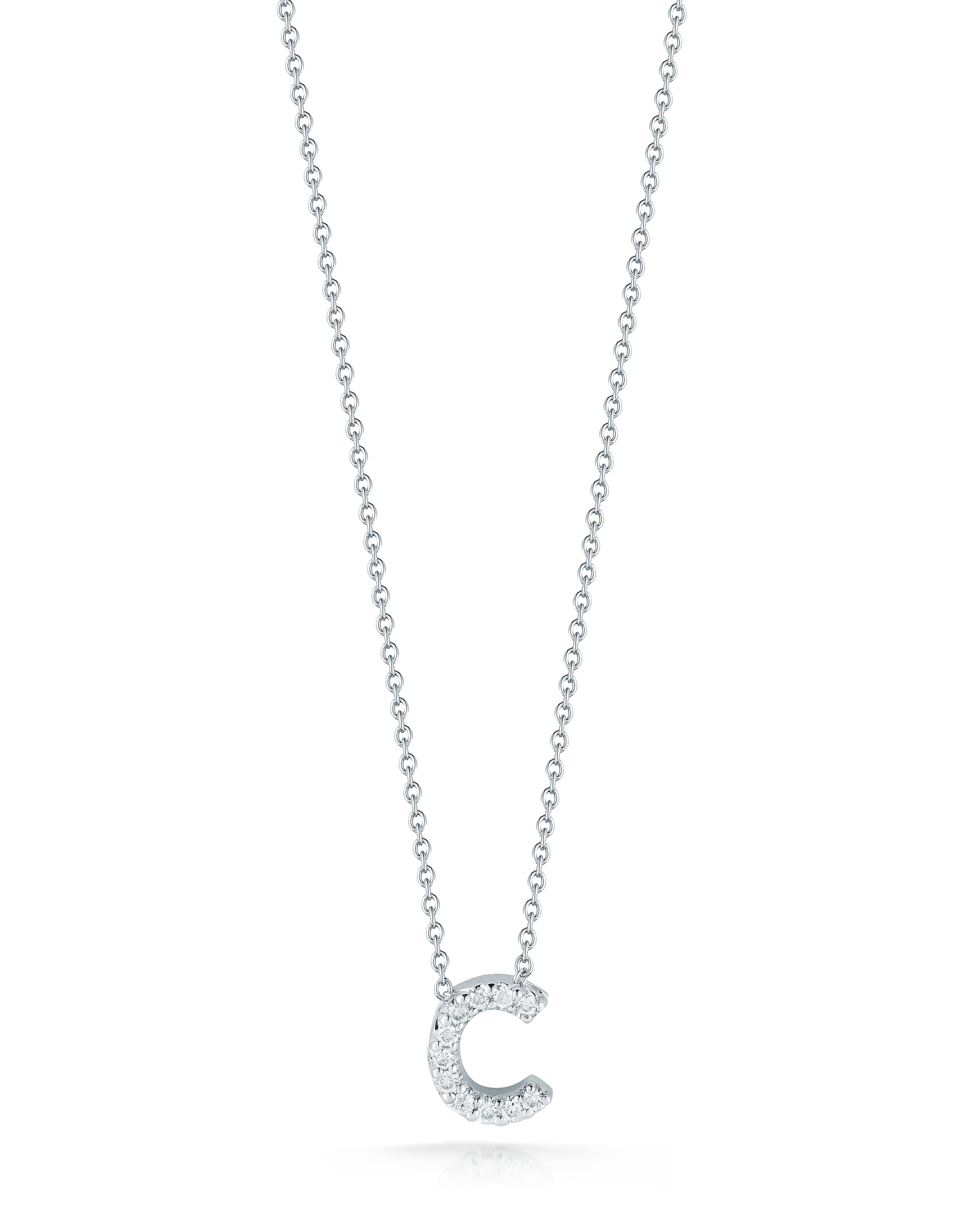 18k White Gold Tiny Treasures Diamond Love Letter 