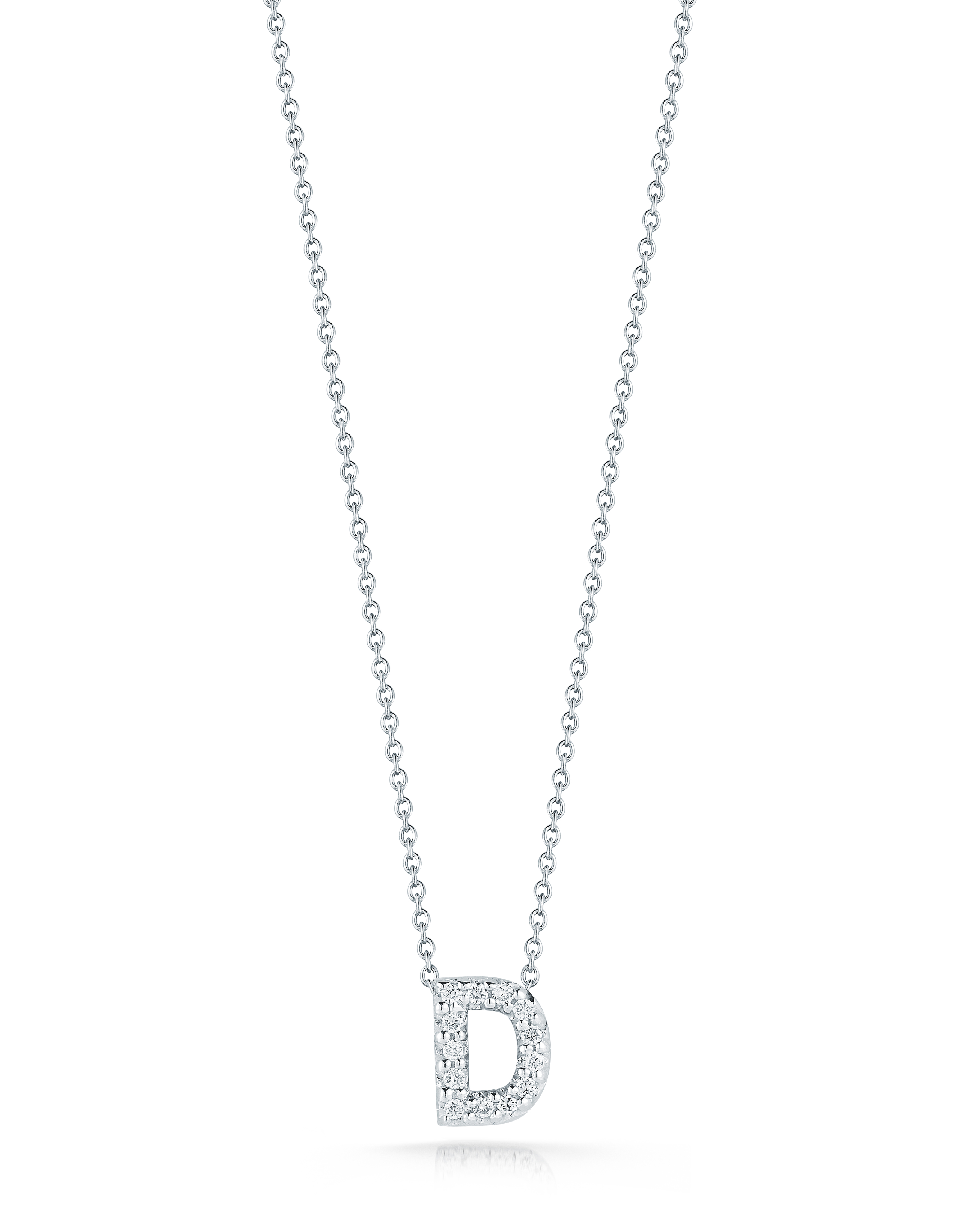 18k White Gold Tiny Treasures Diamond Love Letter 