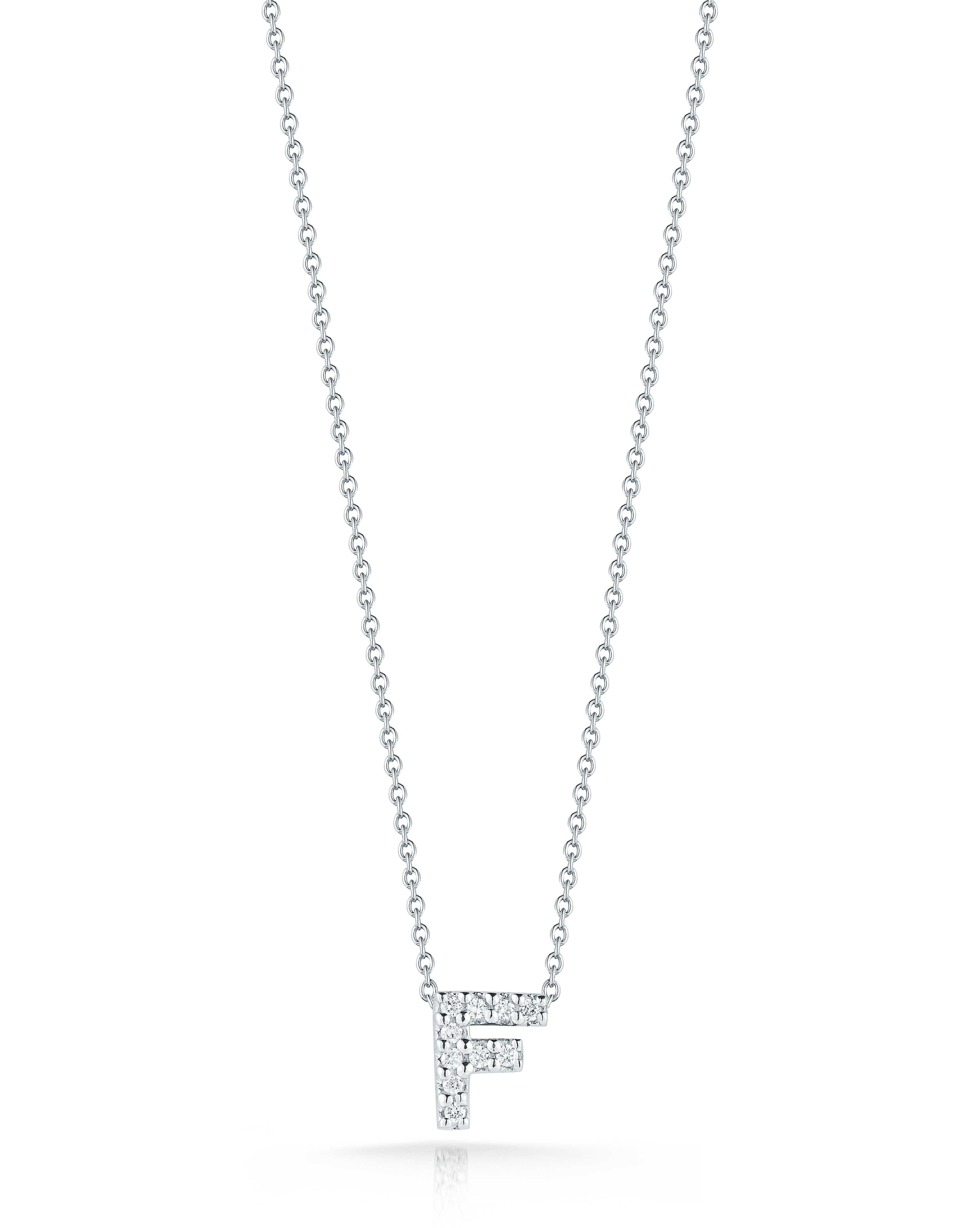 18k White Gold Tiny Treasures Diamond Love Letter 