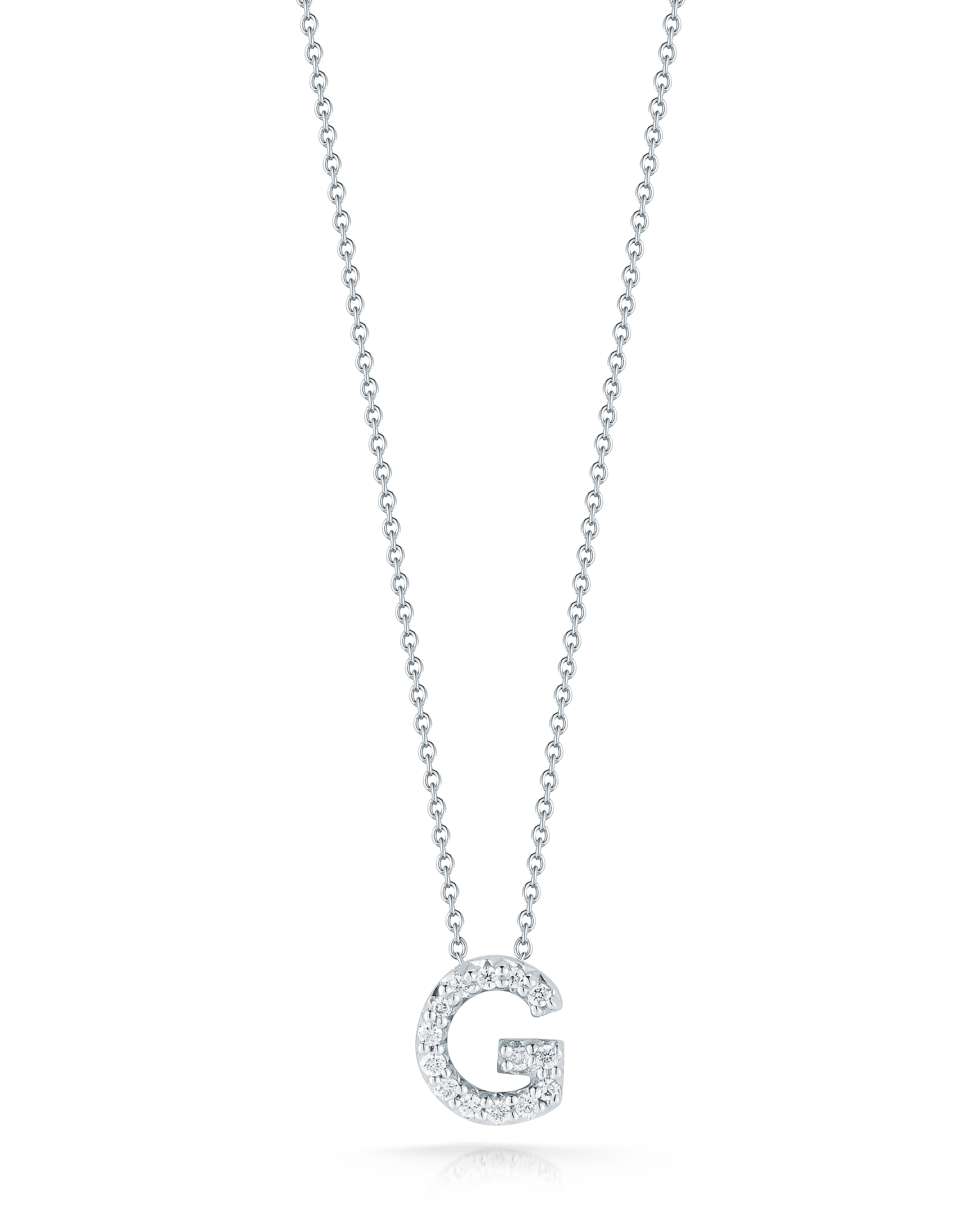 18k White Gold Tiny Treasures Diamond Love Letter 