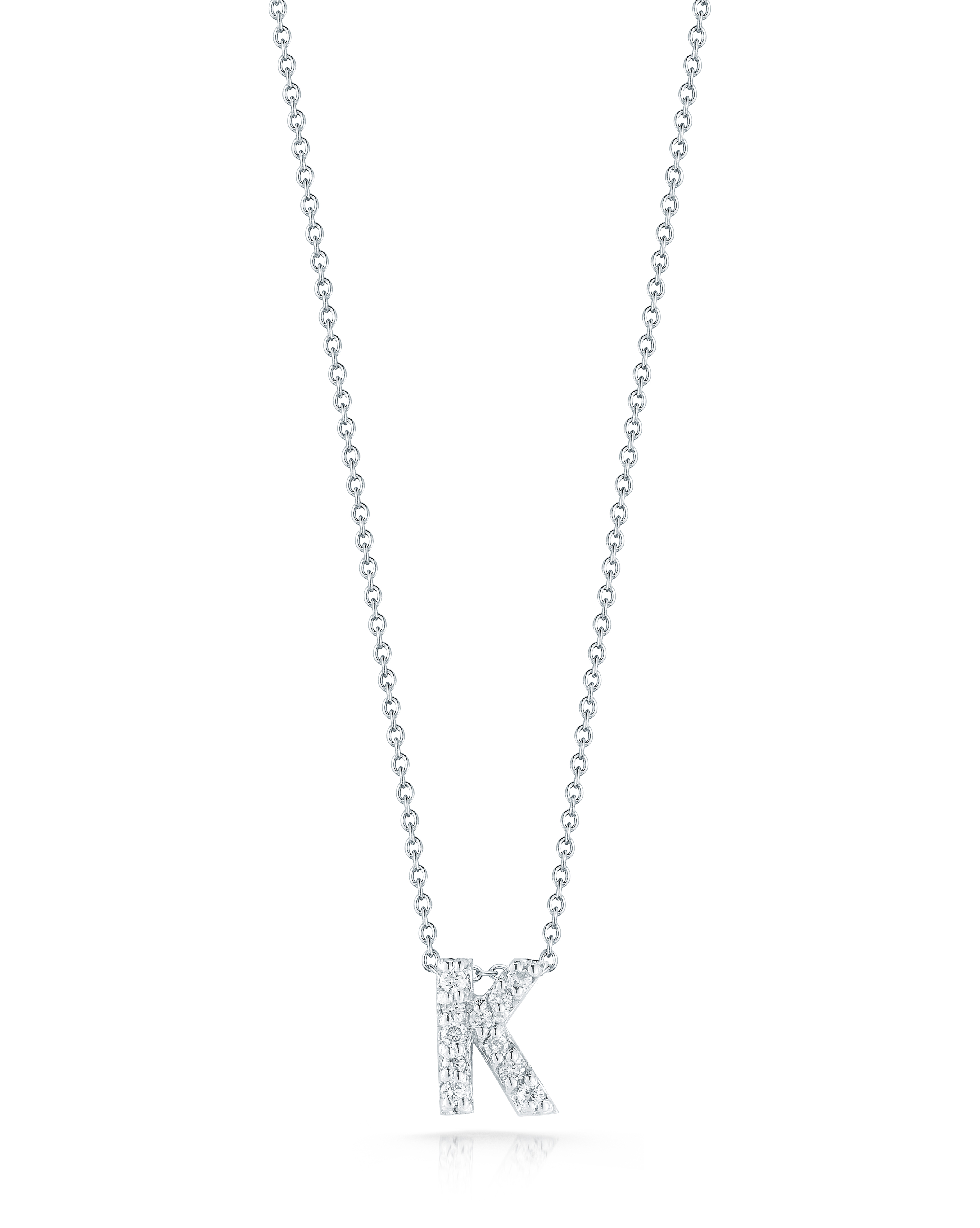 18k White Gold Tiny Treasures Diamond Love Letter 