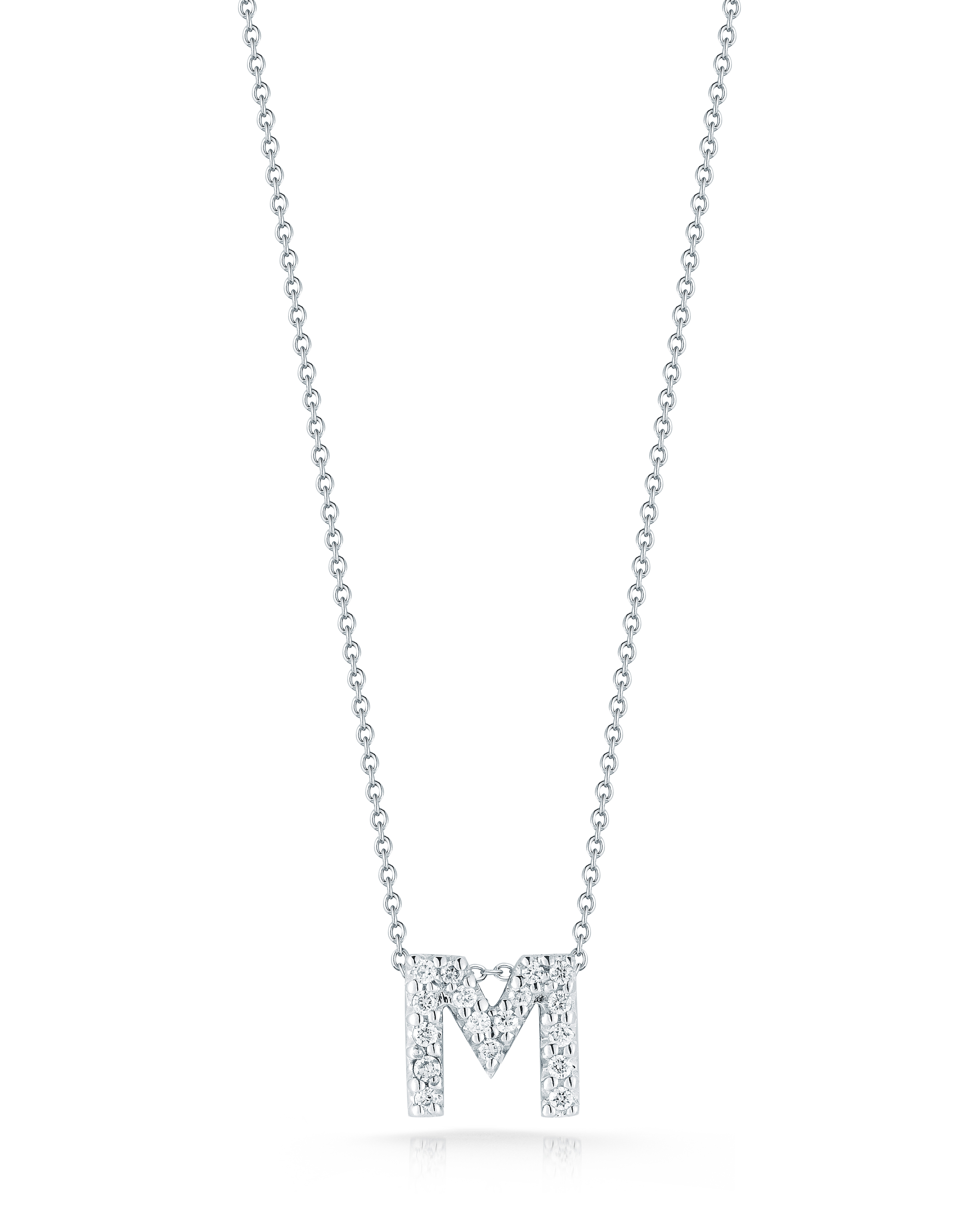 18k White Gold Tiny Treasures Diamond Love Letter 