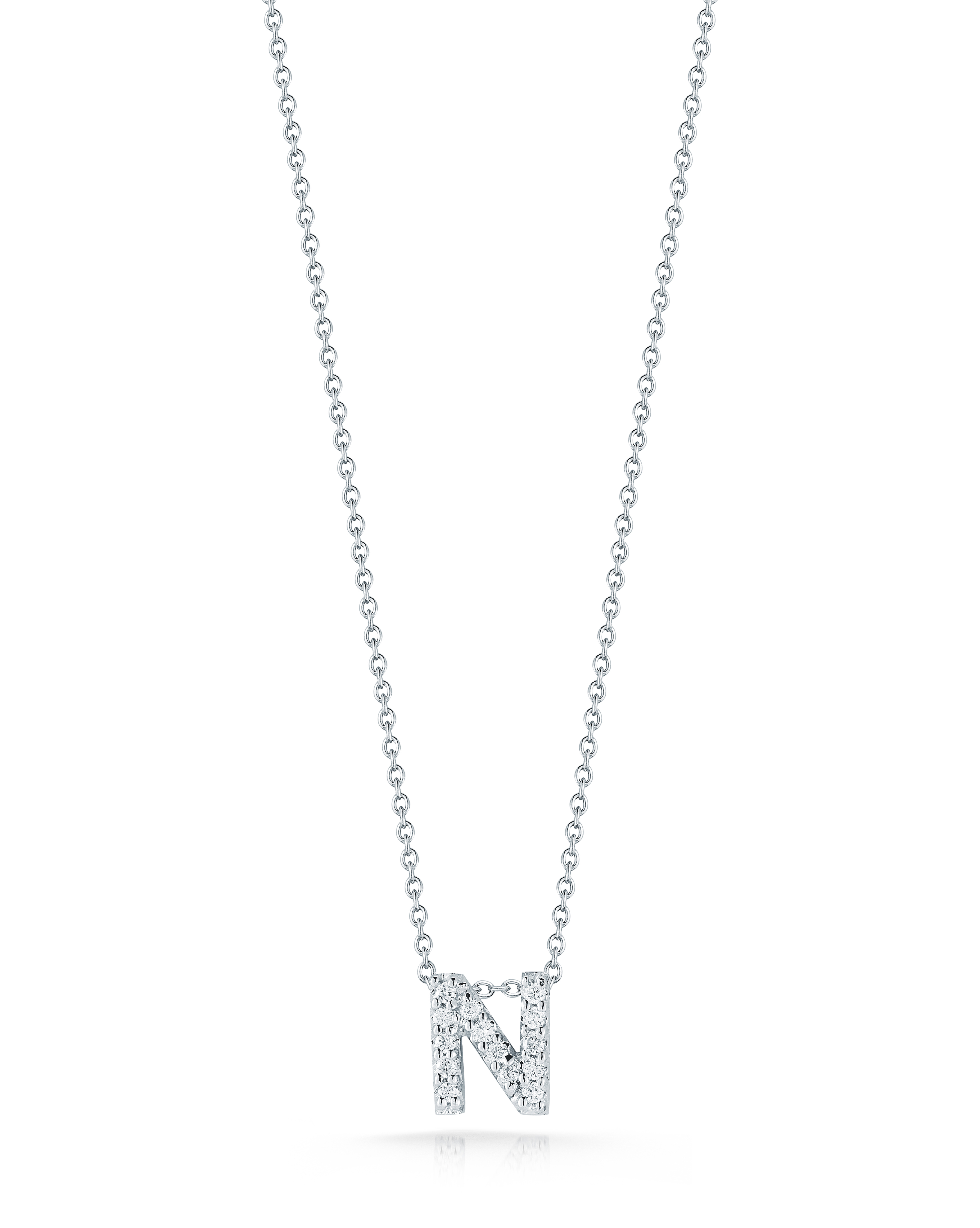 18k White Gold Tiny Treasures Diamond Love Letter 