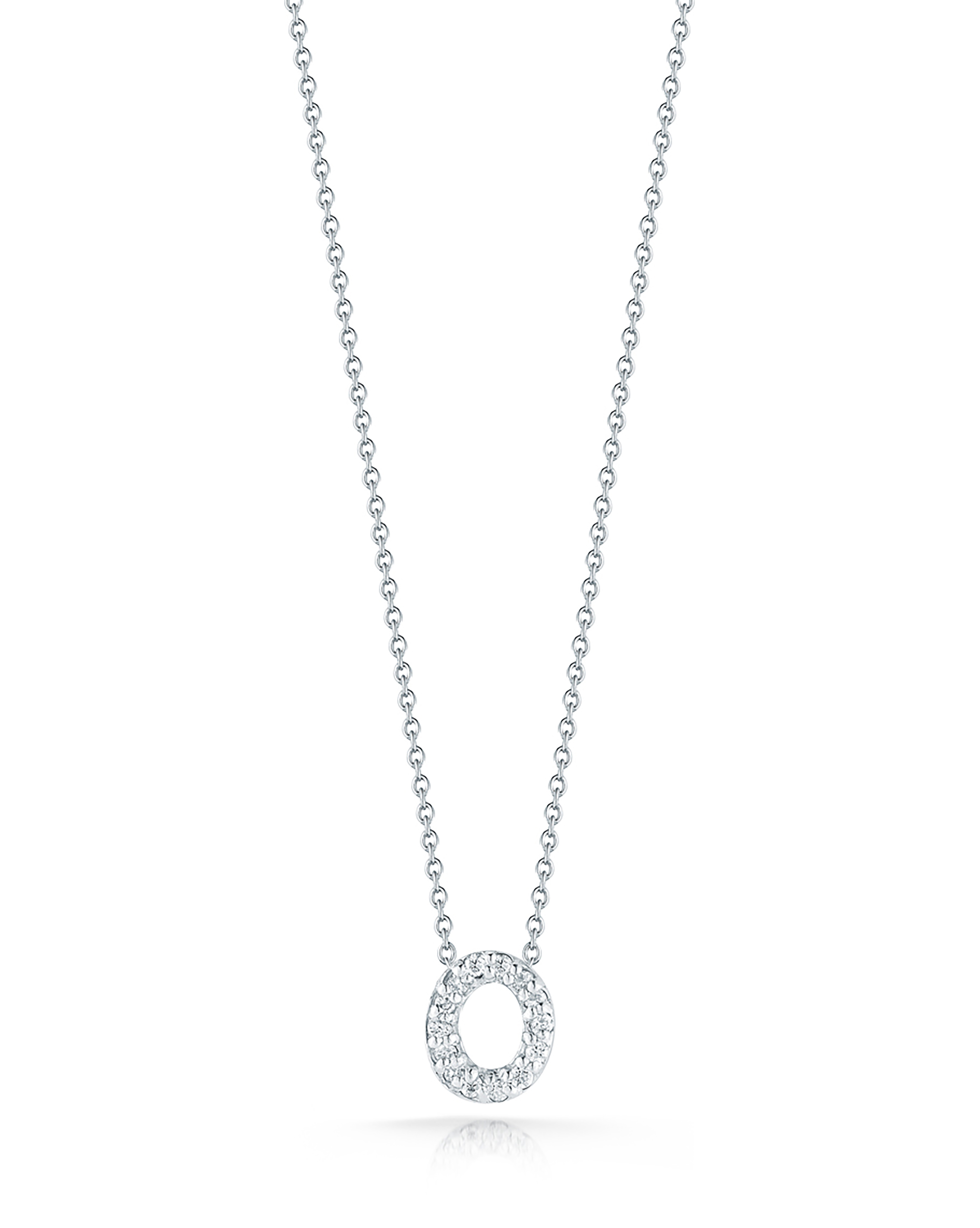 18k White Gold Tiny Treasures Diamond Love Letter 