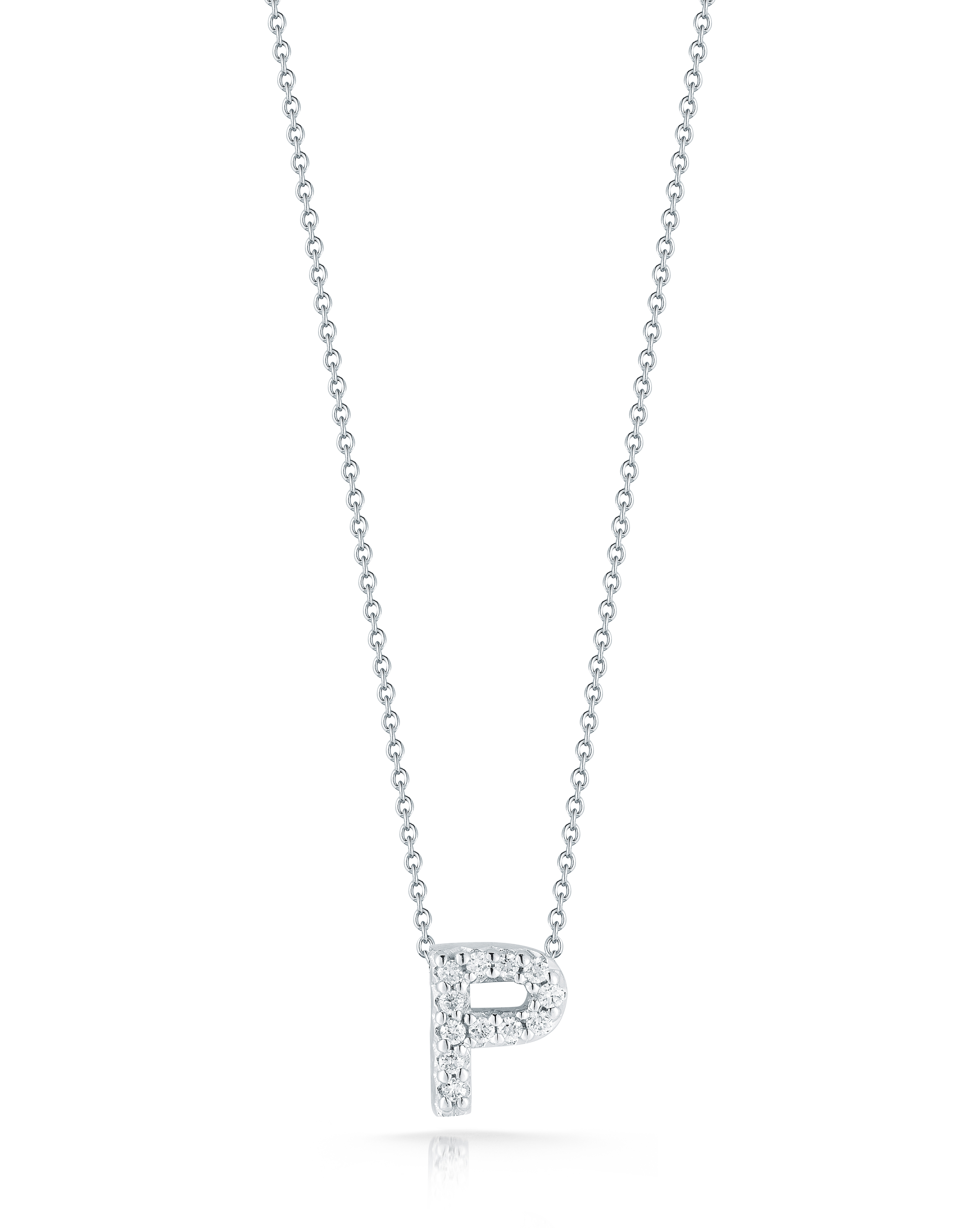 18k White Gold Tiny Treasures Diamond Love Letter 