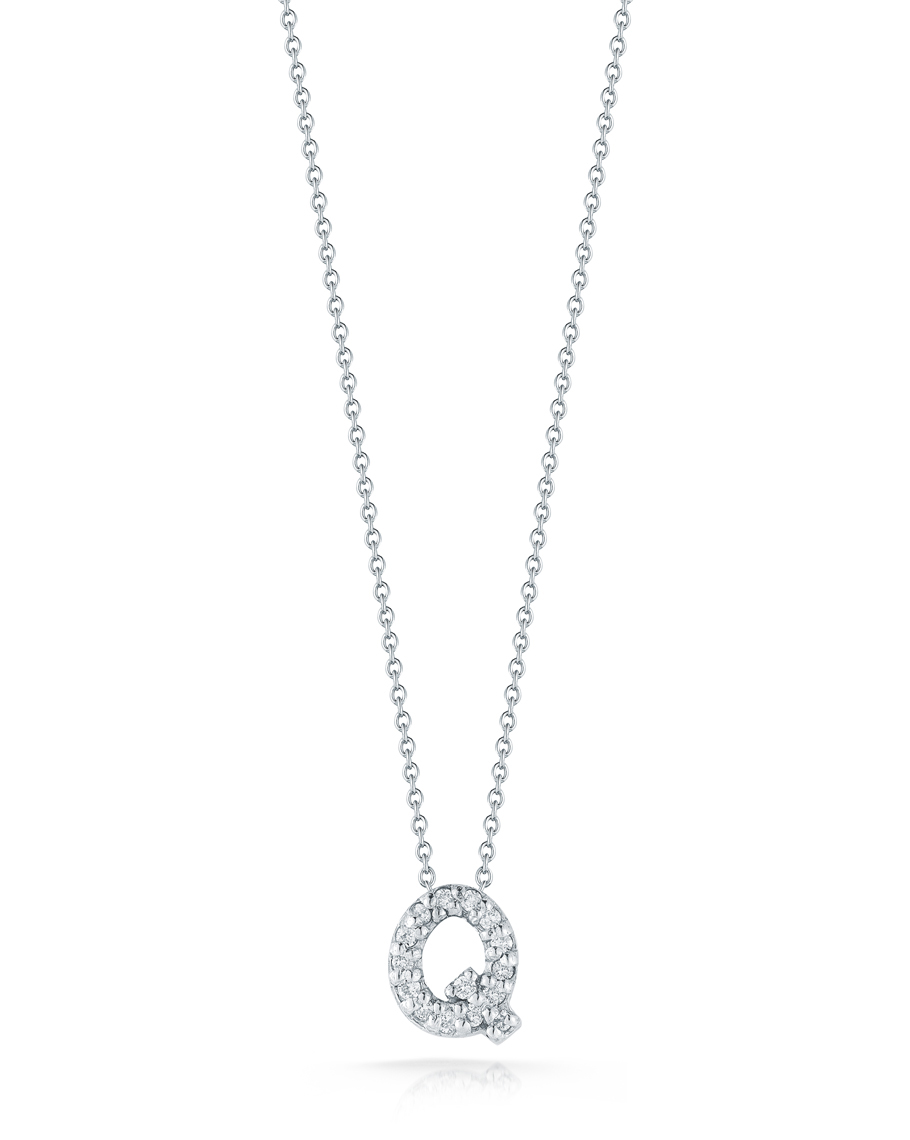 18k White Gold Tiny Treasures Diamond Love Letter 