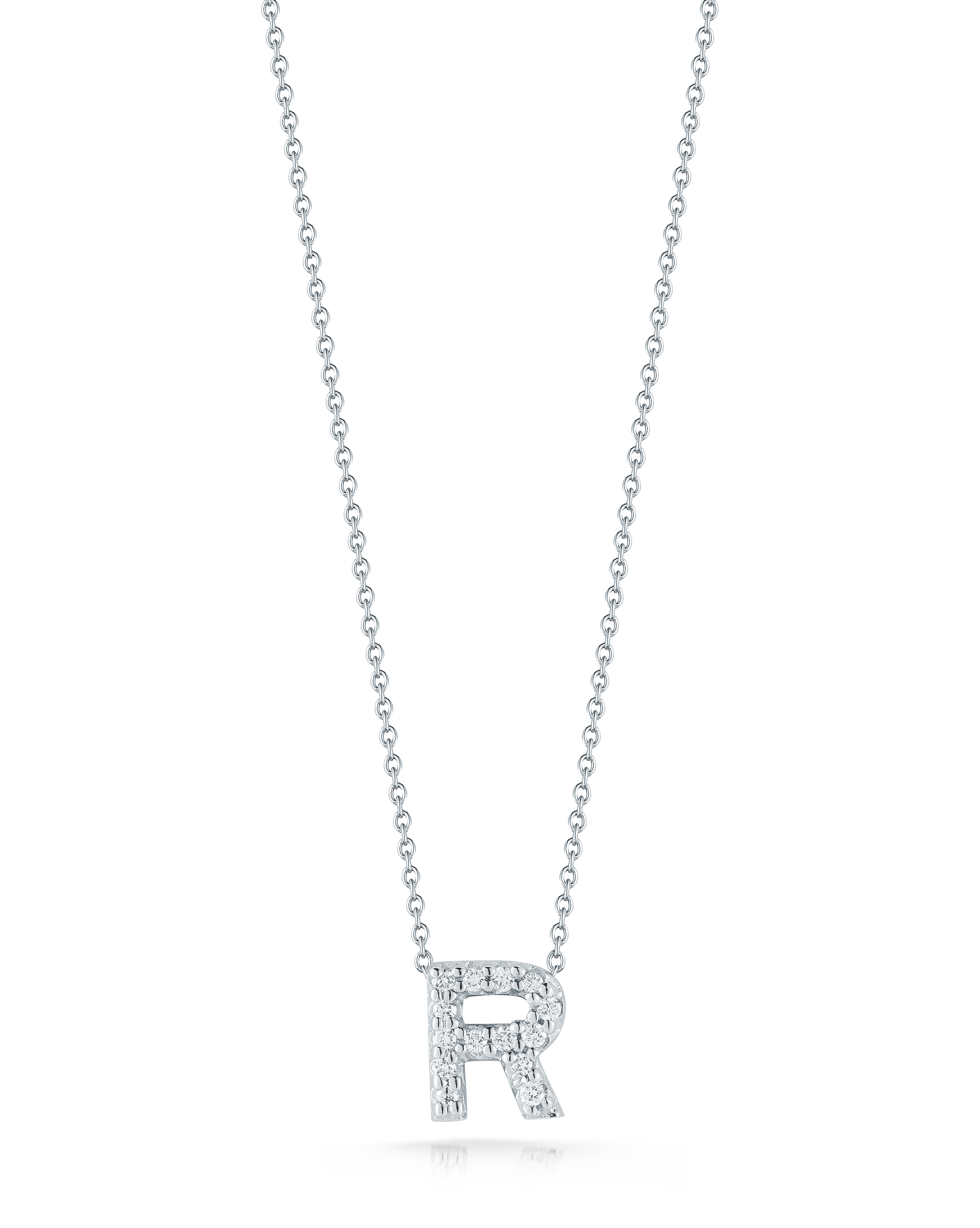 18k White Gold Tiny Treasures Diamond Love Letter 
