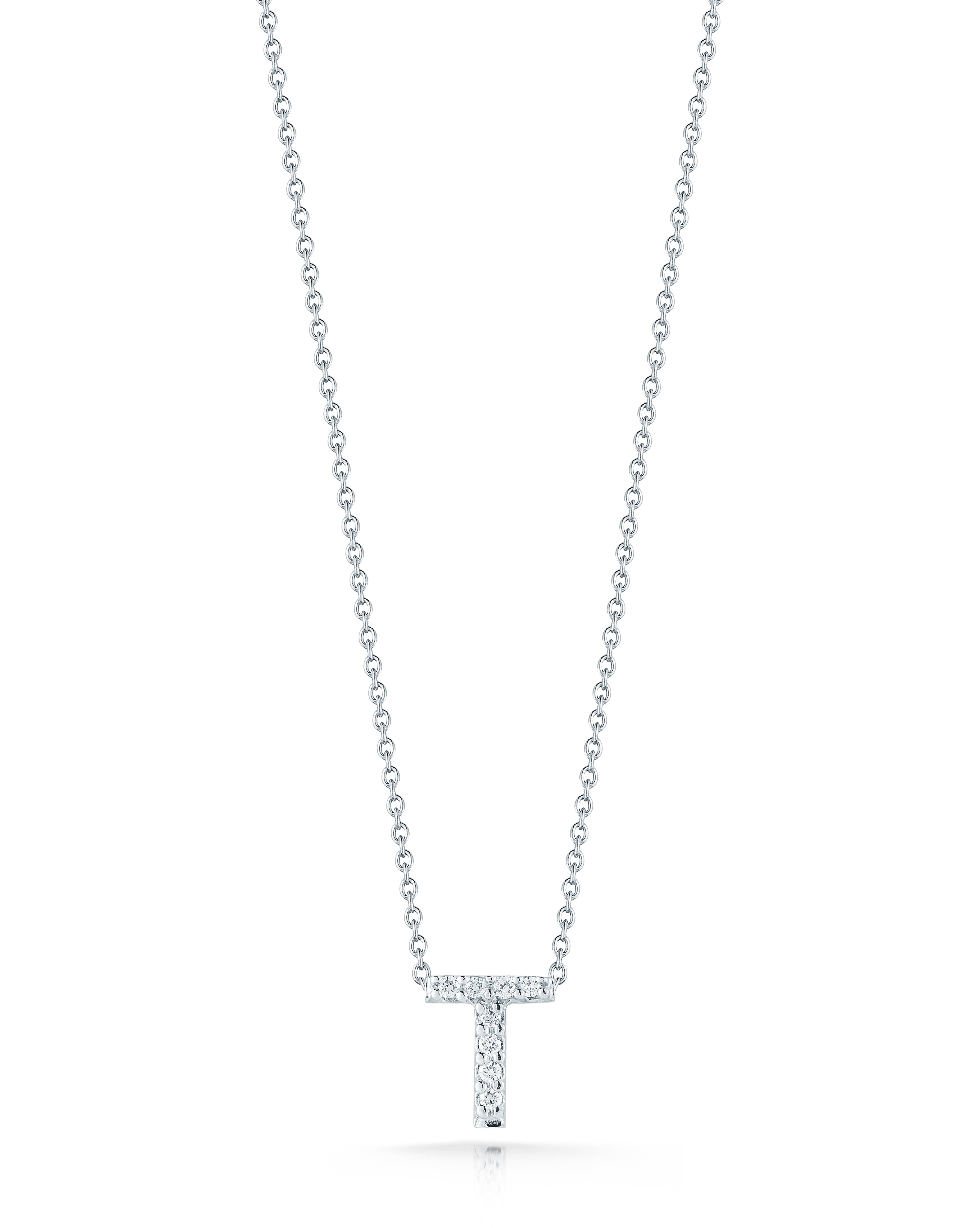18k White Gold Tiny Treasures Diamond Love Letter 