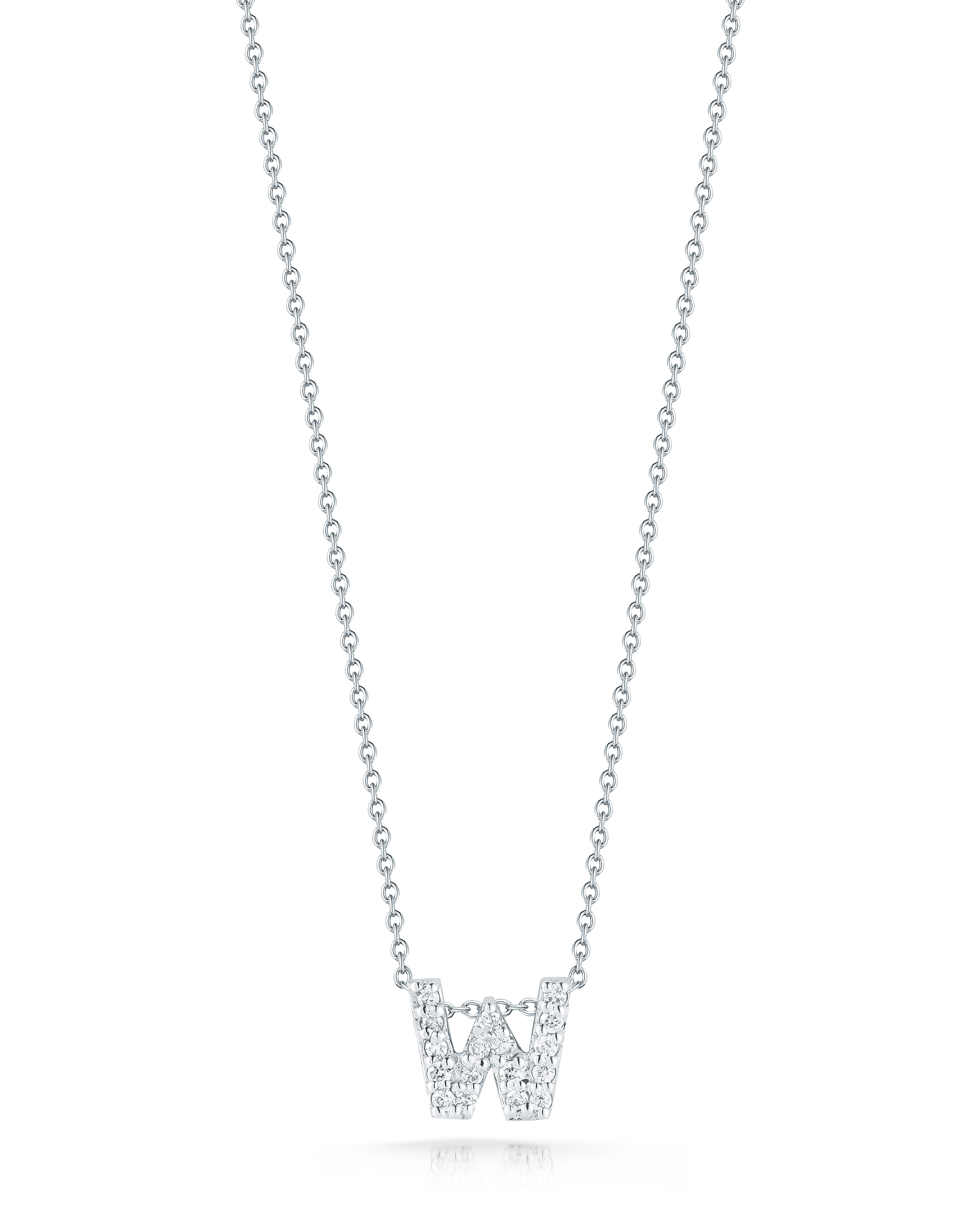 18k White Gold Tiny Treasures Diamond Love Letter 
