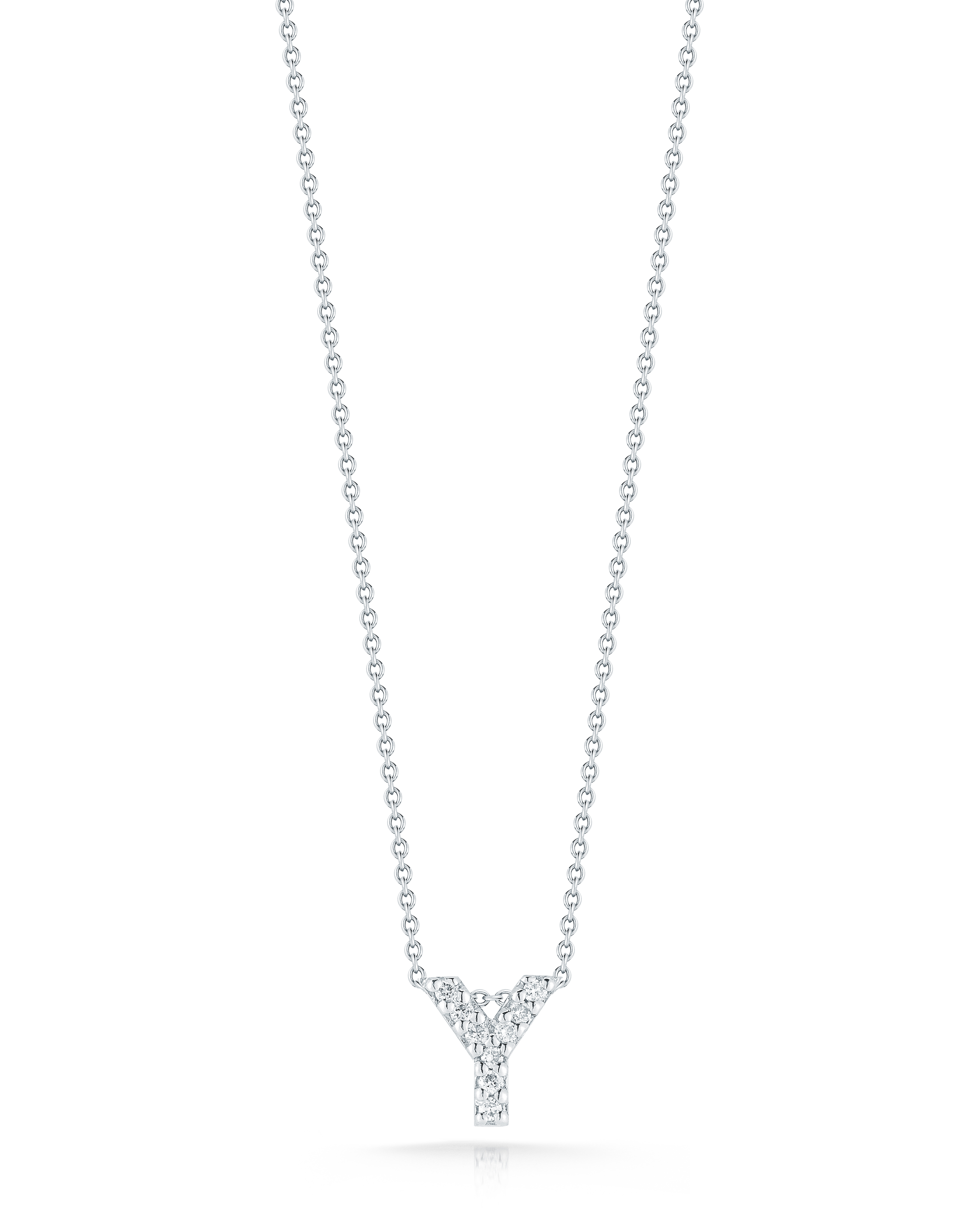 18k White Gold Tiny Treasures Diamond Love Letter 