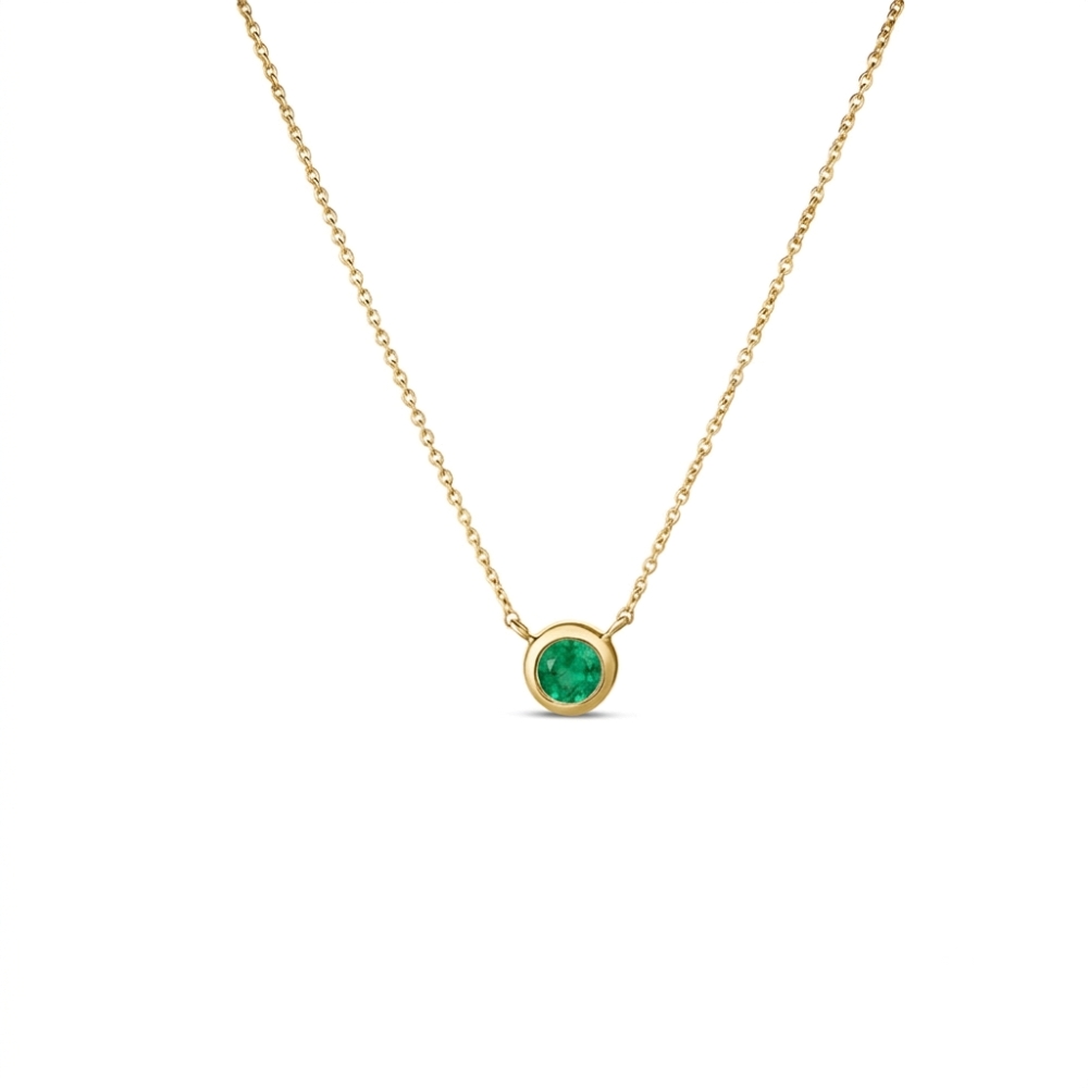 18k Yellow Gold Tiny Treasures Emerald Necklace
