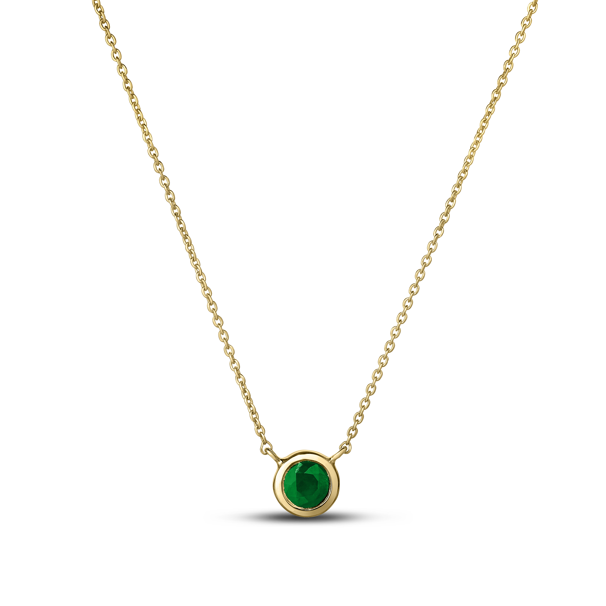 18k Yellow Gold Tiny Treasures Emerald Necklace