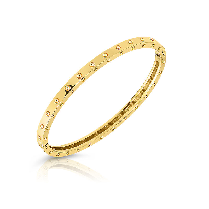 18k Yellow Gold Pois Moi Symphony Oval Bangle