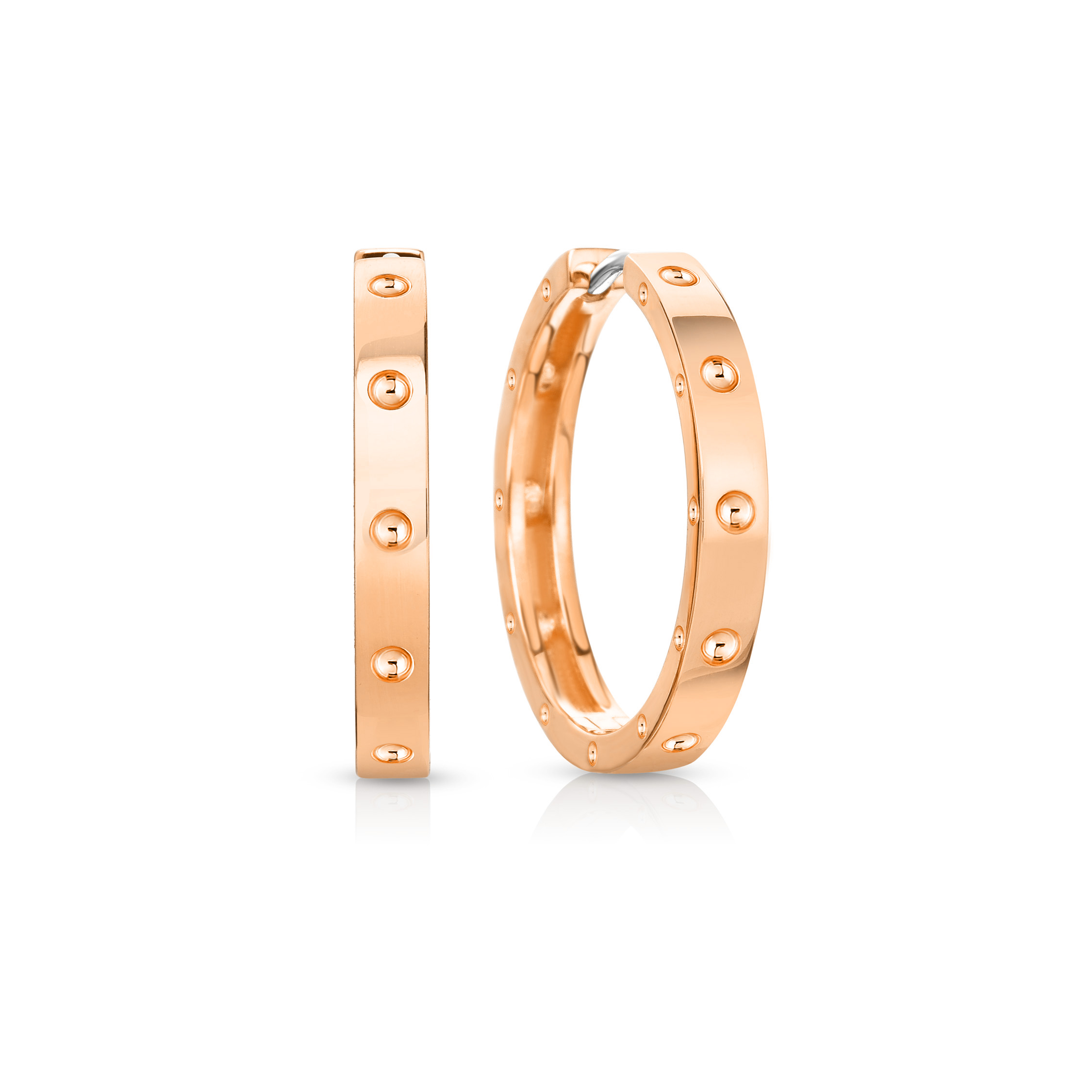 18k Rose Gold Pois Moi Medium Hoop Earrings