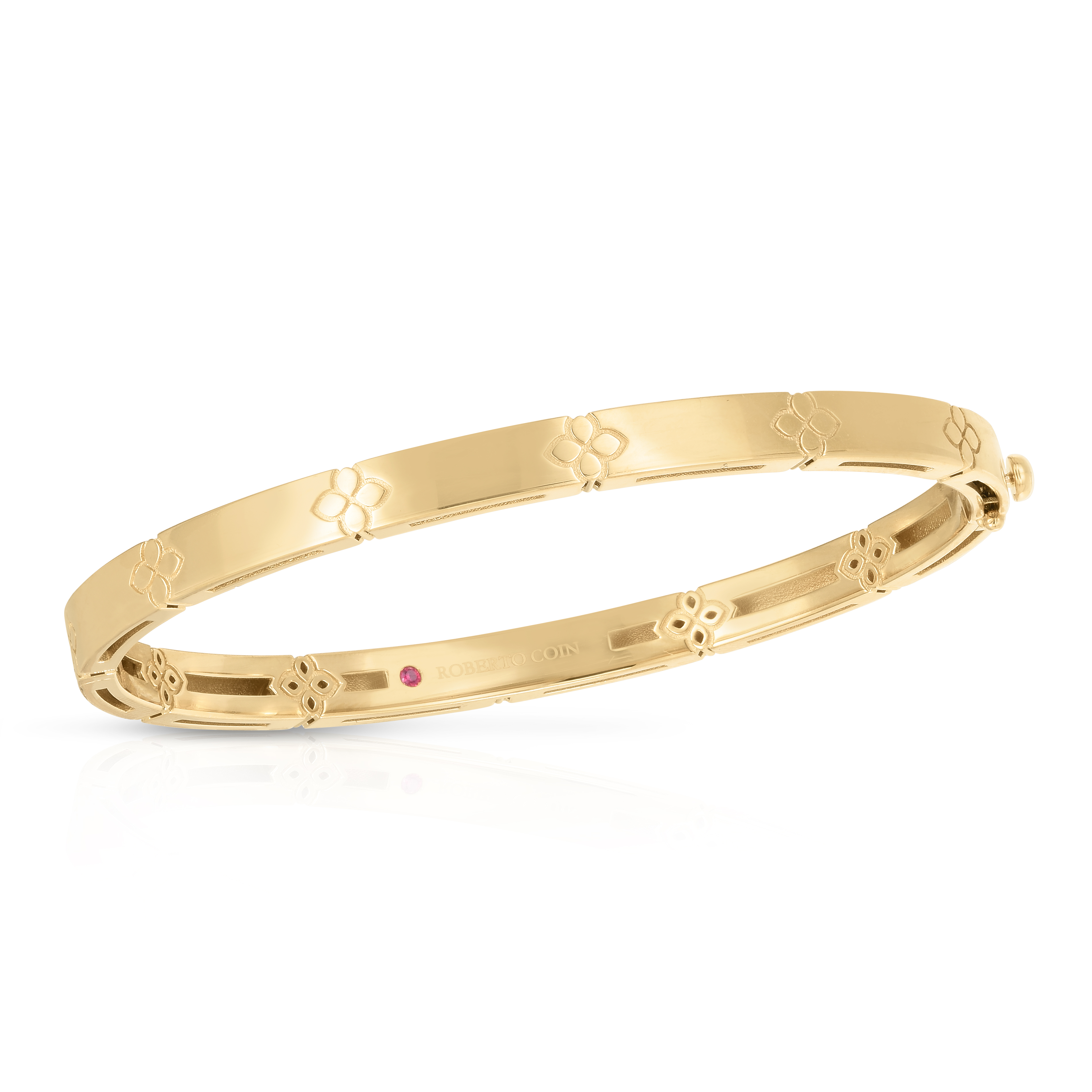 18k Yellow Gold Love In Verona Narrow Width Bangle