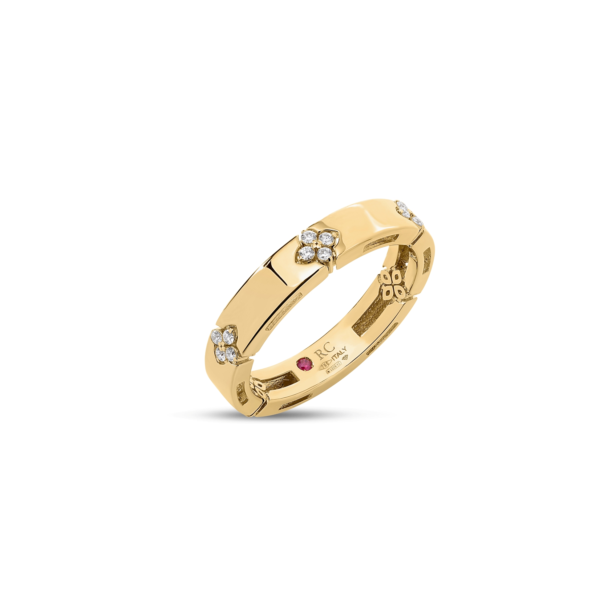 18k Yellow Gold Love In Verona Narrow Diamond Ring