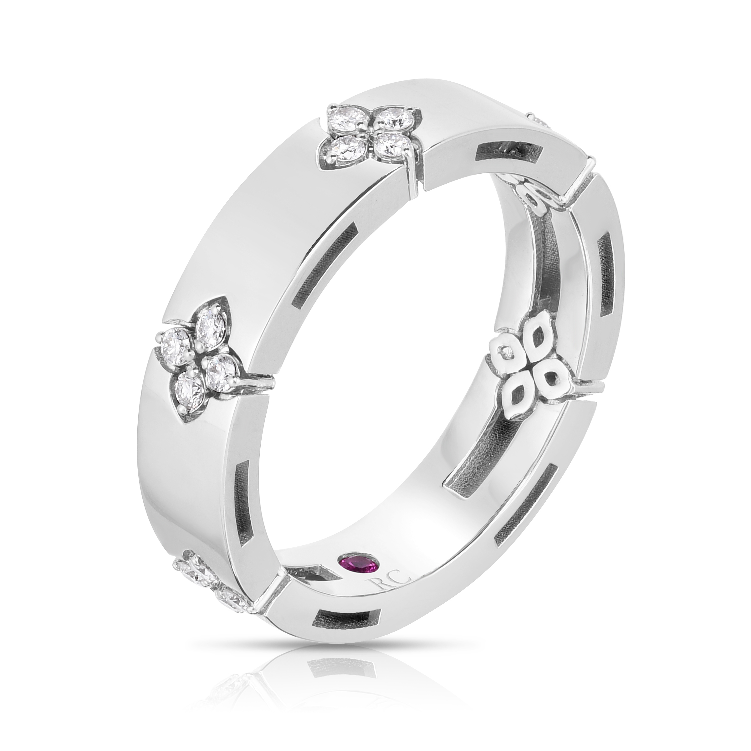 18k White Gold Love In Verona Diamond Ring