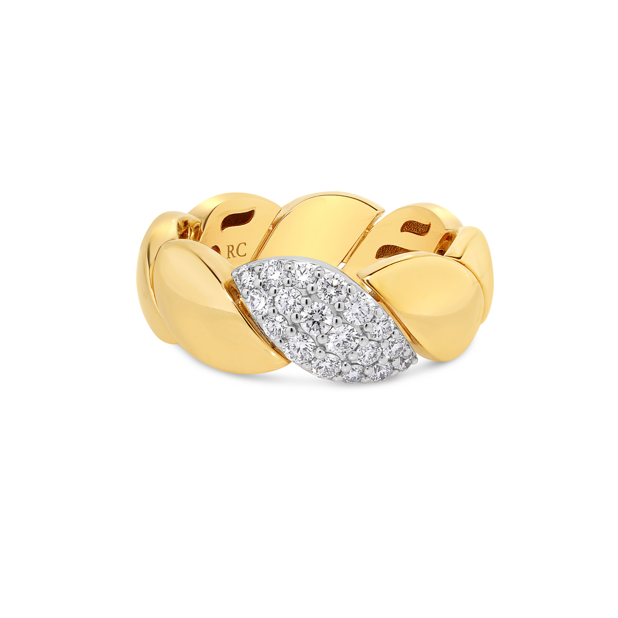18k Yellow/white Gold San Marco Diamond Ring