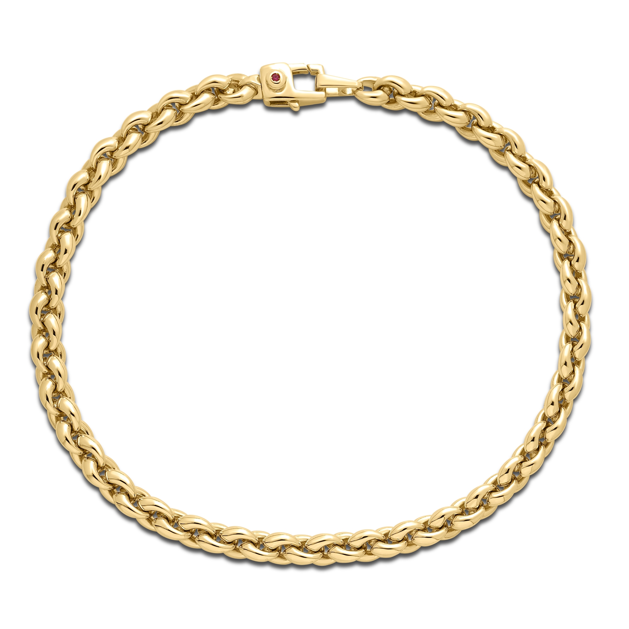 18k Yellow Designer Gold Bracelet **8 Inch Length Pictured**