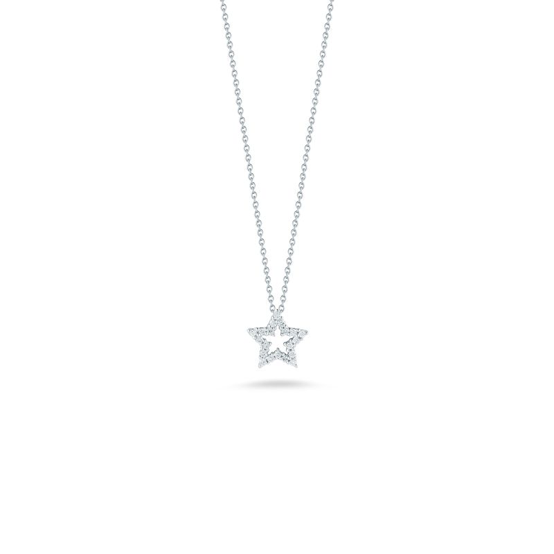 Roberto Coin 18Kt Gold Star Pendant With Diamonds