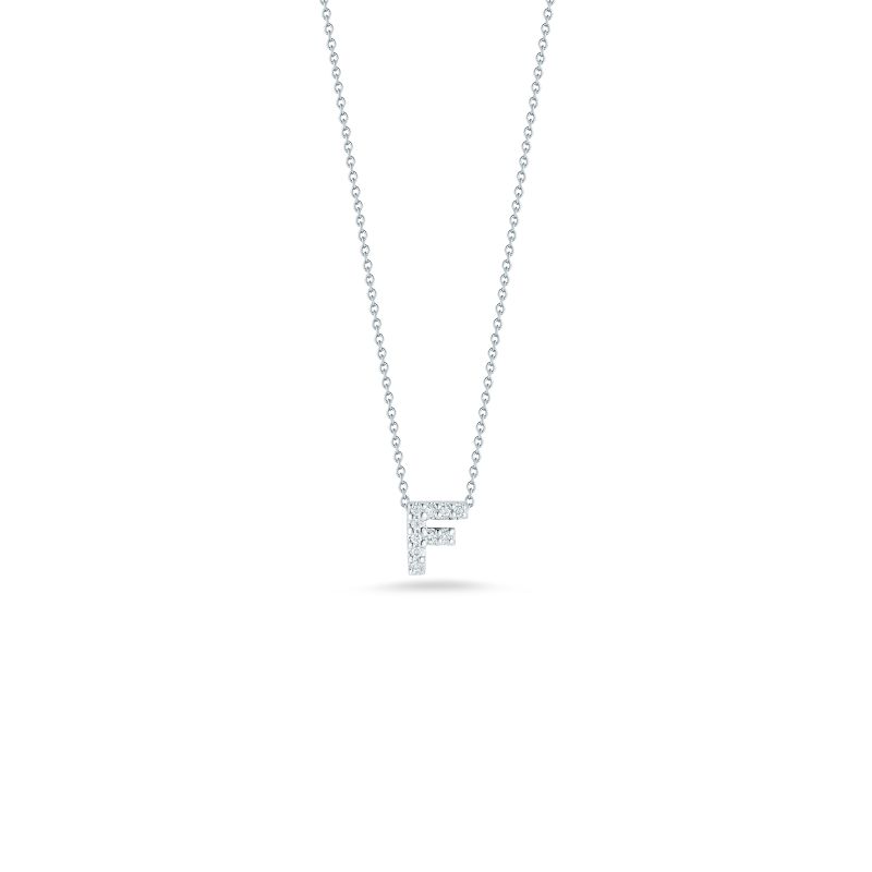 Roberto Coin 18Kt Gold Love Letter F Pendant With Diamonds