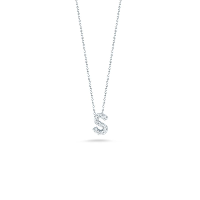 Diamond Love Letter "S" Necklace
