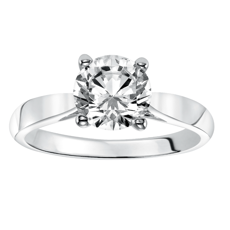 Princess Cut Diamond Solitaire Engagement Ring
