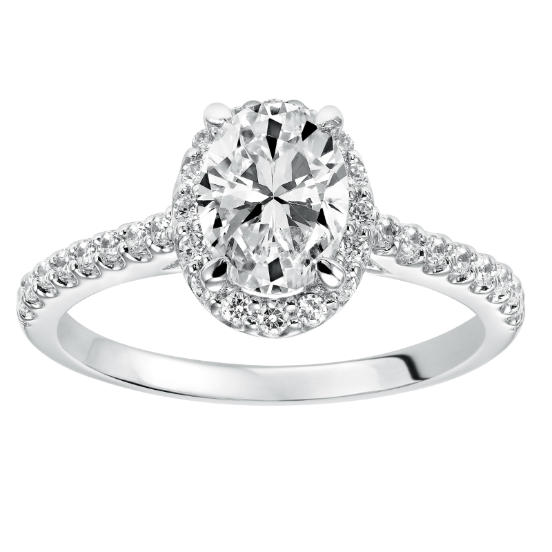 Prong Set Diamond Halo Band