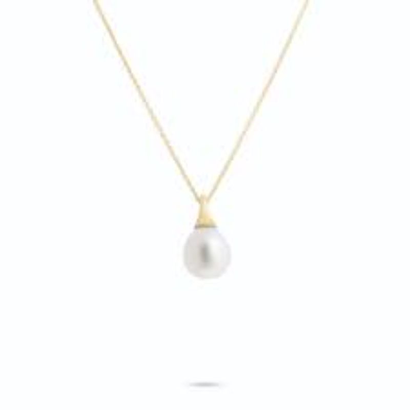 Africa Boules Gold and Pearl Pendant