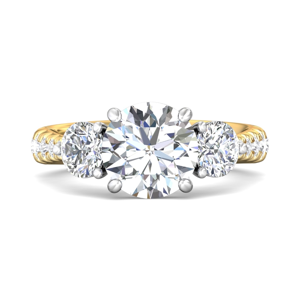 FlyerFit® 14K Yellow and 14K White Gold Encore Engagement Ring