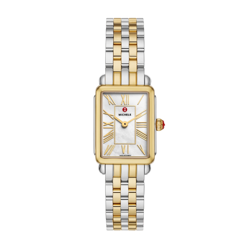 Michele Deco Park Two-Tone 23mm MOP Watch
