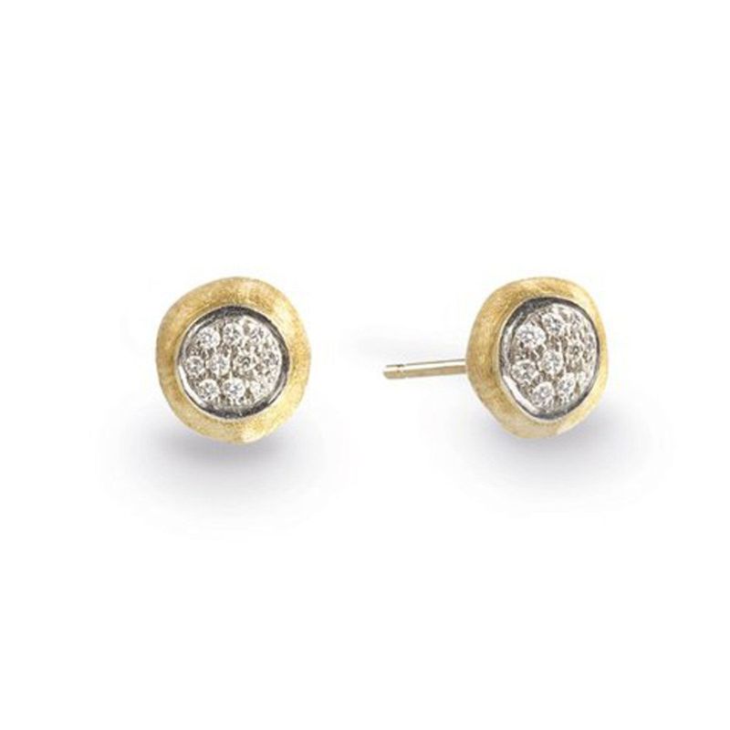 Jaipur Diamond Yellow PavÃ© Stud Earrings