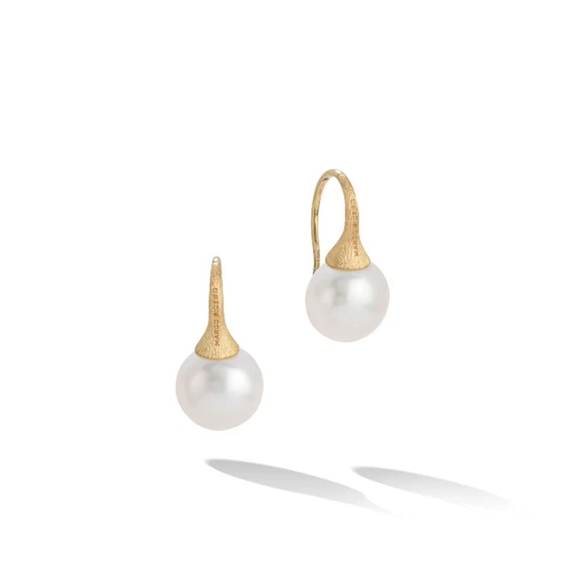 Africa Boule Pearl French Wire Earrings
